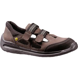 Lemaitre Sicherheitsschuhe Dragster, ESD, S1, Sandalen, Stahlkappe, Nubukleder, Gr. 39