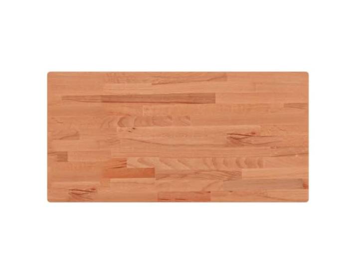 GFDWPUY Tischplatte 100x50x1,5 cm Rechteckig Massivholz Buche Vielseitig für Bartisch, Beistelltisch, Möbelprojekte, leicht zu reinigen, natürliche Maserung