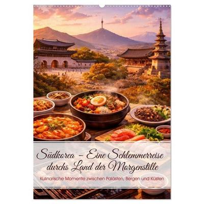 Südkorea – Eine Schlemmerreise durchs Land der Morgenstille (Wandkalender 2027 DIN A2 hoch), CALVENDO Monatskalender