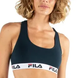 FILA BH Urban Women Sports Bra Navy Baumwolle Large Damen