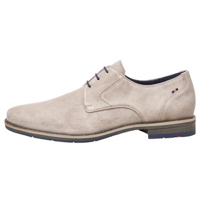 Schnürboots LLOYD "LANGSTON", Herren, Gr. 46.5, beige, Veloursleder, unifarben, Schuhe Schnürboots, mit klassischem Design