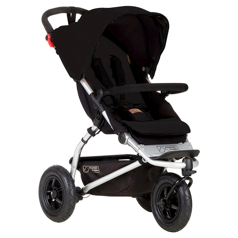 Mountain Buggy Swift, Betthimmel, All Terrain-Kinderwagen, Unisex, Aufblasbare Räder, Faltbar, Schwarz