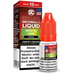 SC Red Line Green Tea Lemon NicSalt Liquid 10ml / 10mg