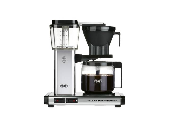 Moccamaster KBG 741 Select Filterkaffeemaschine mit Glaskanne - Silber