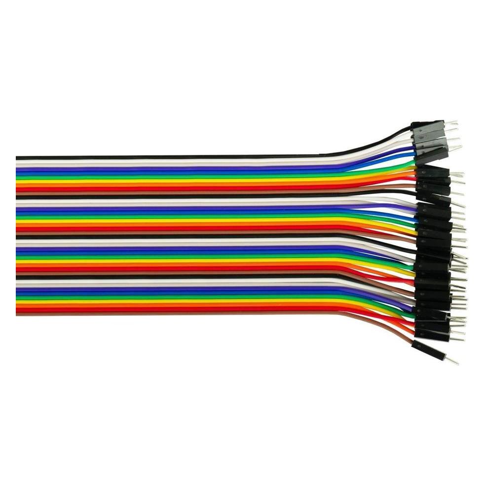 Kabelmeister Jumper Wire 40-Pin trennbare Adern für Arduino, Raspberry Pi etc., Stecker an Stecker (JW40-020MM)