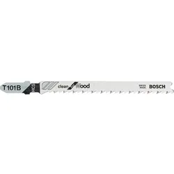 Stichsägeblätter Bosch T101B Länge: 100mm für saubere gerade Schnitte in Holz (5 Stück)