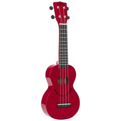 Mahalo Smiley Serie Sopran Ukulele (Sopran, Soprano), Ukulele, Rot
