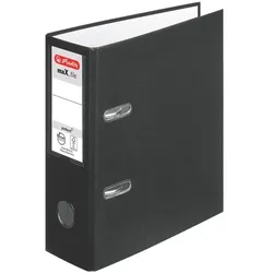 Herlitz Ordner schwarz, 7.5x23x22 cm