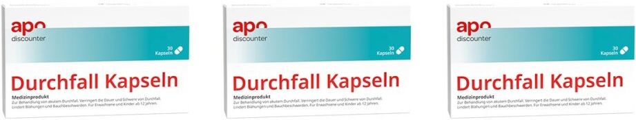 Durchfall Kapseln von apodiscounter 3x30stk