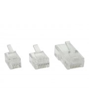 InLine Netzwerkanschluss RJ-45 M UTP Packung mit 100 100er (73098)