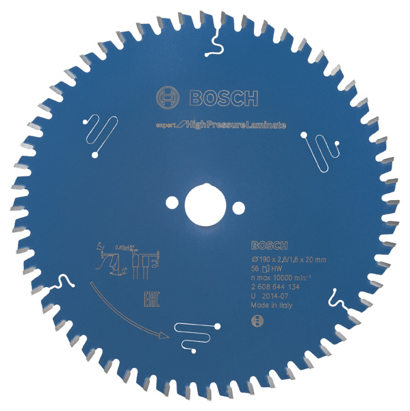 Bosch Kreissägeblatt Expert for High Pressure Laminate, 190 x 20 x 2,6 mm, 56 2608644134