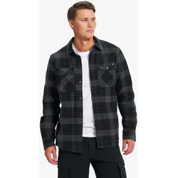 Bonfire Flannel Shirt Herren Black/Anthracite, Größe:M - Herren > Oberteile > Hemden - Schwarz