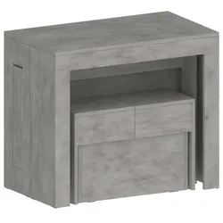 Dmora Badesi - Tisch- und Stuhlset, Grau, 12 Plätze, Made in Italy