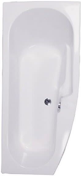 Caribia space-saving bath 165 x 75 right Carina right incl. foot frame