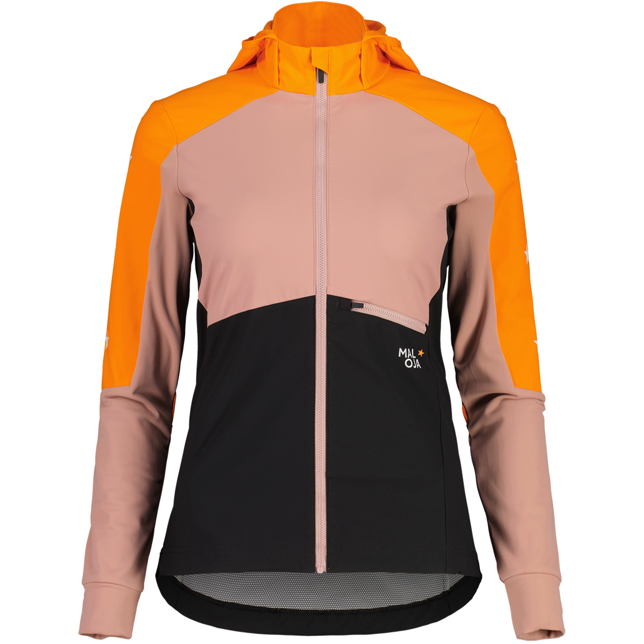 Maloja Damen Hybrid Softshelljacke NESHAm orange sun multi - M