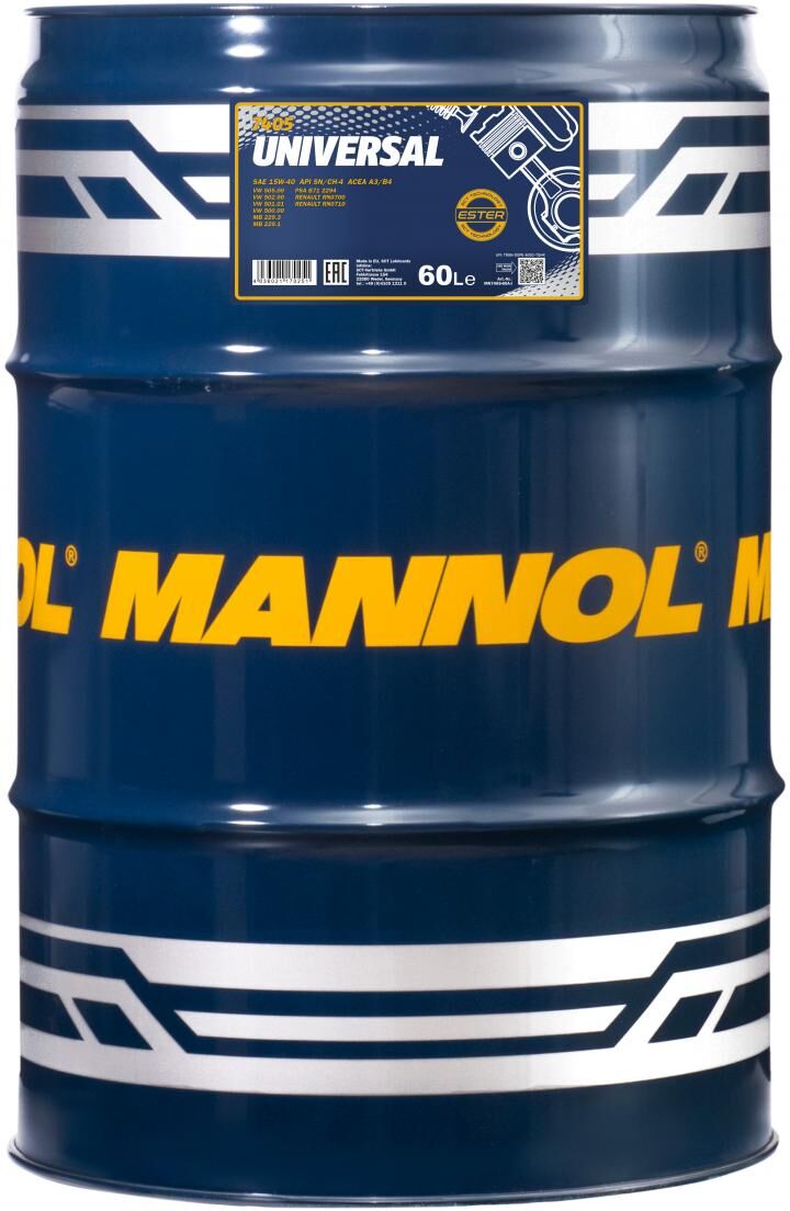 Sct - Mannol Motoröl Mannol 15w-40 [60l] Mn7405-60 60l