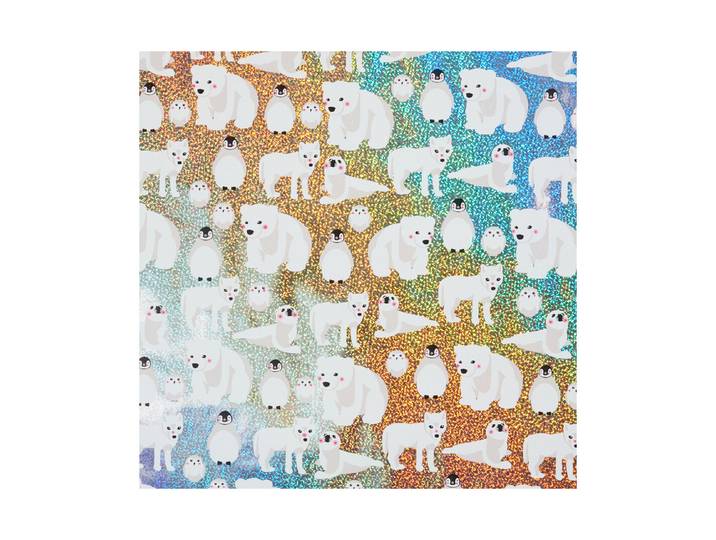 Geschenkpapier silber Polar 3m