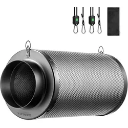 Aktivkohlefilter 100 mm Schwarz