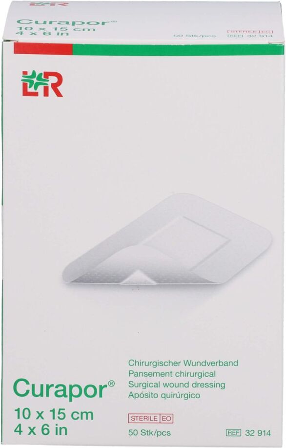 Curapor Wundverband Steril Chirurgisch 10x15 Cm 50stk