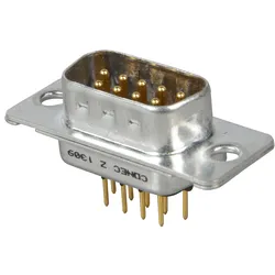 D-SUB ST 09TL - D-SUB-Stecker, 9-polig, Industrieausf.