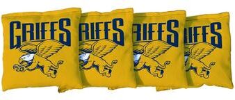 Skip's Garage Canisius College Golden Griffins Yellow Cornhole Bags