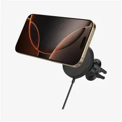 Spigen OneTap Pro 4 MagSafe Car Mount Charger - Wireless / Air Vent - Black, Auto Adapter, Schwarz