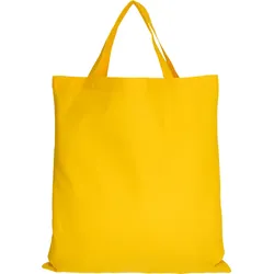 5er | 15er | 50er Pack Baumwolltasche - 28 Farben | mit zwei kurzen Henkeln | 38x42cm | Jutebeutel | Einkaufstasche | unbedruckt, sonnenblumengelb