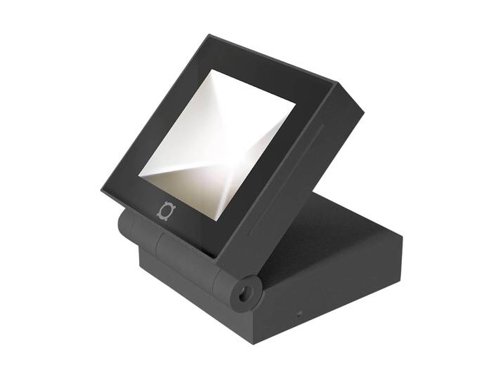 Wever & Ducré Lighting WEVER DUCRÉ X-Beam 1.0 Außenstrahler anthrazit 1.0, dimmbar, schwarz, Aluminium, Modern