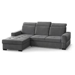 ECKSCHLAFSOFA Alex Mini grau links