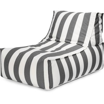 Sitzsack MAGMA HEIMTEX "SANTORIN Rock", grau (anthrazit,weiß), B:100cm H:65cm, Bezug: 100% Polypropylen, Sitzsäcke, Sitzsack