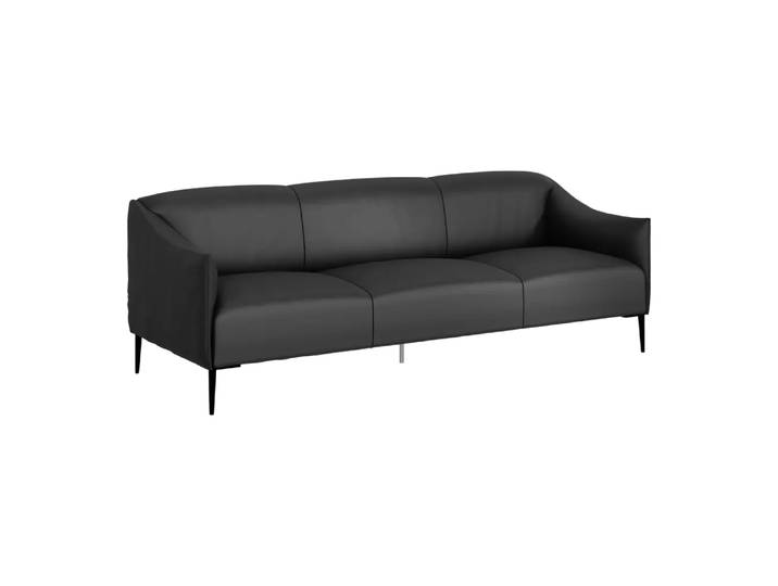 Einzelsofa Sally, Johann Jakob, kat. z/ schwarz, Leder