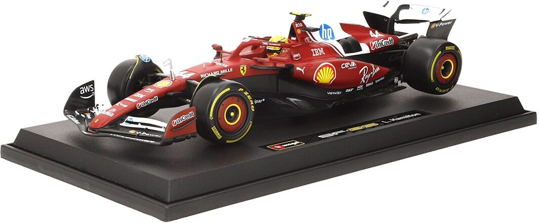 Burago Coche F1 escala 1:18 Sf-25 44 Hamilton Ferrari .