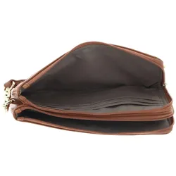 Mandarina Duck Mellow Leather Pouch, Necessaire, Braun