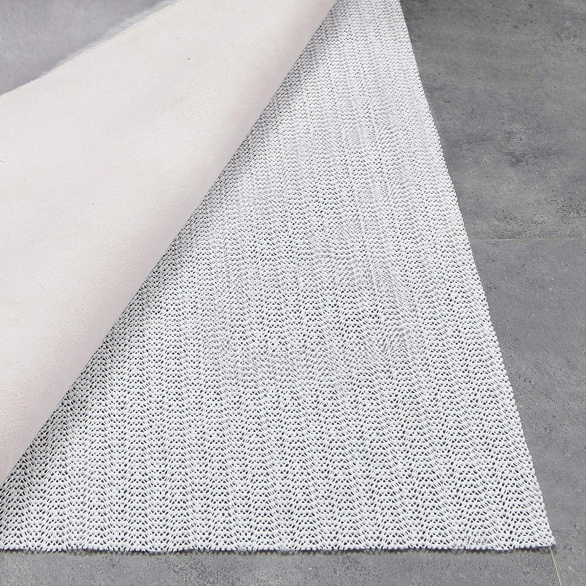 Wit Antislipmat Vloerkleed Onderlegger voor Stabilisatie B/D: 80 x 50 cm