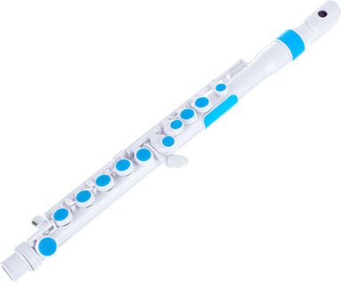 Nuvo jFlute 2.0 white-blue Blanc