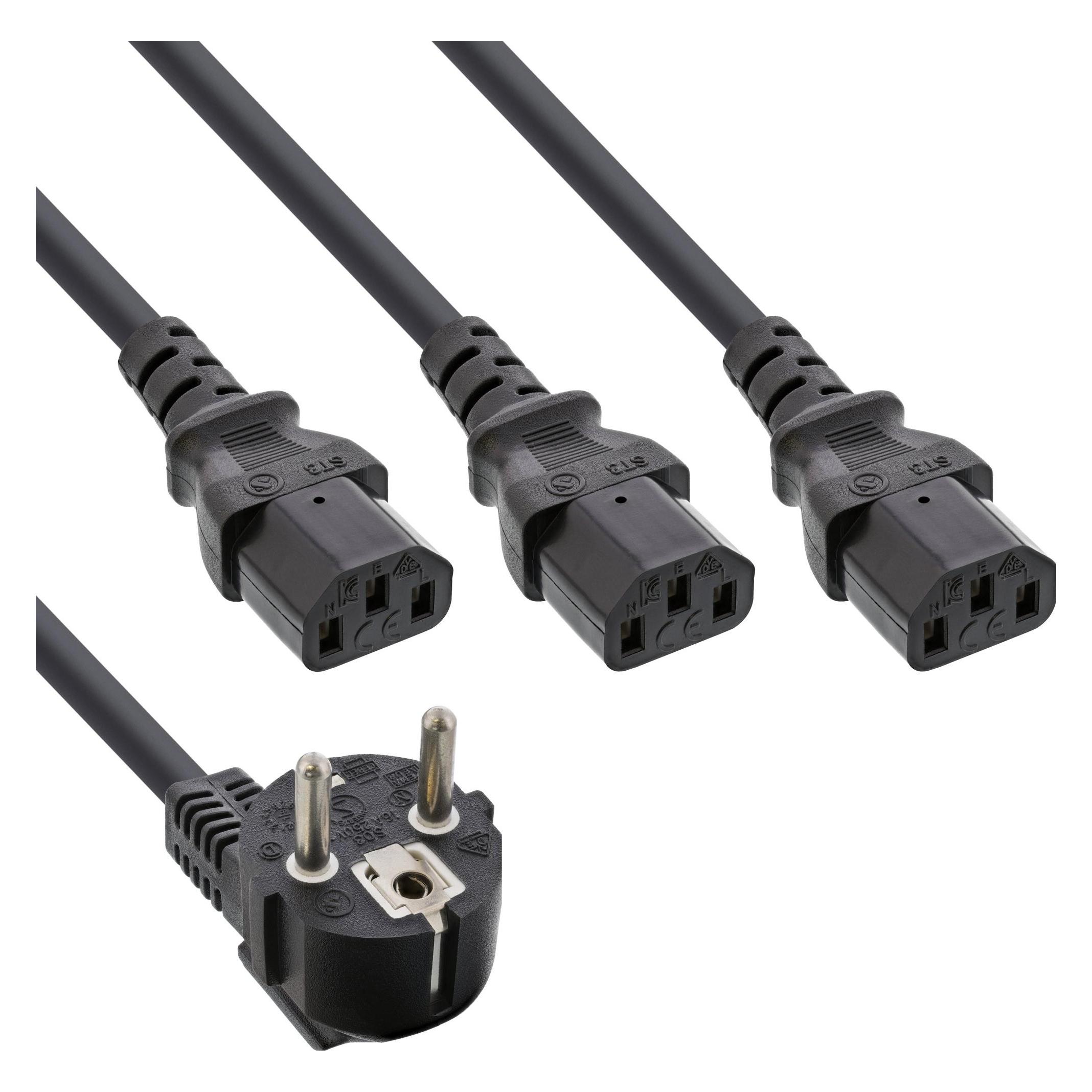 InLine Netz-Y-Kabel (3 m) (16657H)