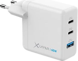 65 Watt XLAYER Powercharger 65W Ladeadapter weiß,