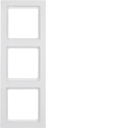 Berker 10136099 Abdeckrahmen 3-fach Q.3 polarweiß, samt