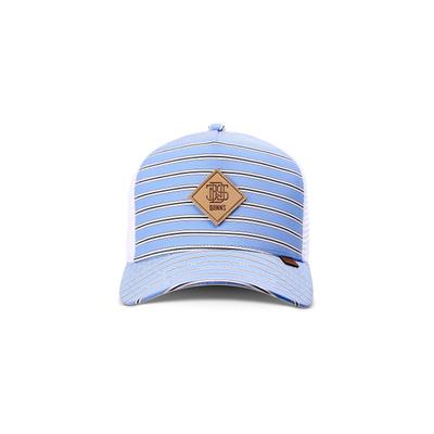 Trucker Cap DJINNS "Djinns HFT Cap Business Stripe", Damen, Gr. onesize, blau (light blau, weiß), 60% Baumwolle, 40% Polyester, Caps