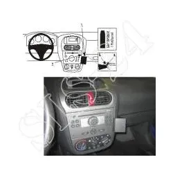 BRODIT 852856 ProClip Halterung - Opel Combo Tigra TT Corsa - Navi Handy GPS ...