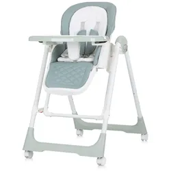 Chipolino Kinderhochstuhl 2 in 1 Milk Shake, verstellbar, Babyschaukel, Räder grün