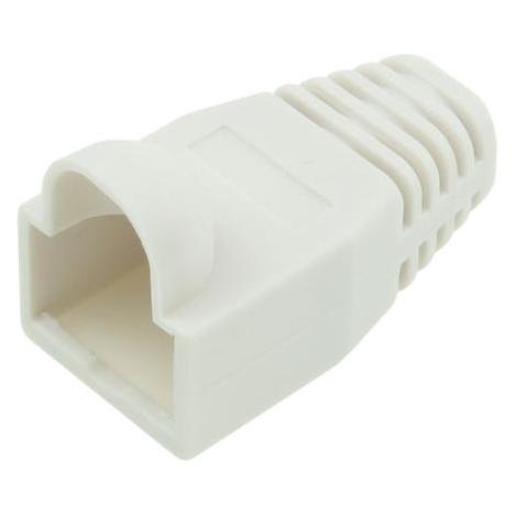 ACT RJ45 white boot for 5.5 mm cable. Color: White Cable boot rj45 5.5mm white (TT4515)