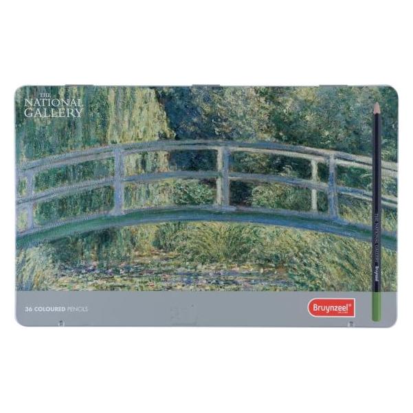 Bruynzeel Colour pencil tin The National Gallery - The water-lily pond | 36 colours (36x) (5802M36)