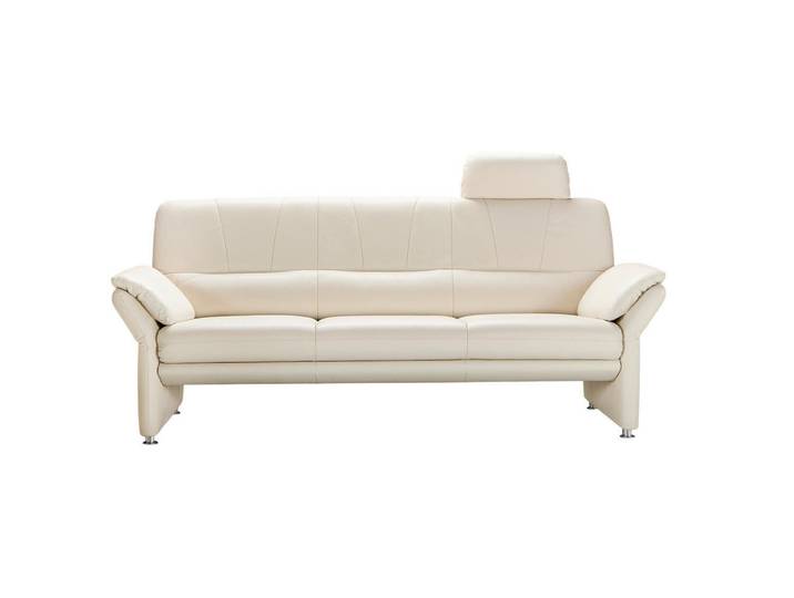 Horst AG 3-Sitzer-Sofa, Beige, Metall, Echtleder, Rindleder, 202x227x90 cm, Lederauswahl, Stoffauswahl, Hocker erhältlich, individuell planbar, Wohnzimmer, Sofas & Couches, Ledersofas