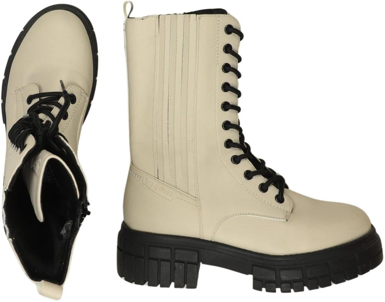 Bugatti Damen Stiefel, Beige, Gr. EU 37, Kunstleder - Second Hand