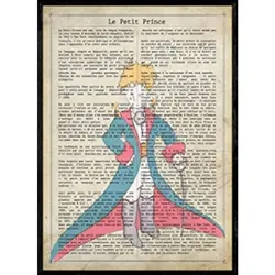 POSTER Prince Baobab A4 Schwarzer Rahmen