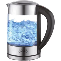 Adler AD 1247 Glas-Wasserkocher 1,7 L mit Temperatureinstellung