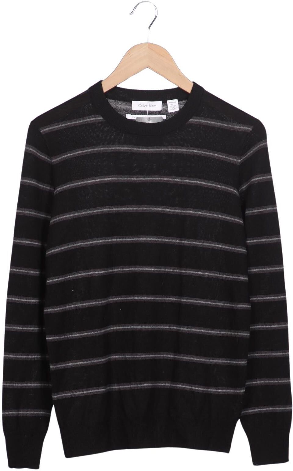 Calvin Klein Herren Pullover, Grau, Gr. XS, Merino / Synthetik - Second Hand