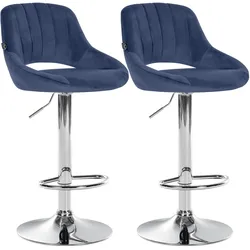 2er Set Barhocker Milet Samt