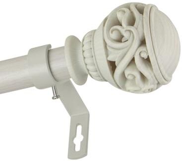 InStyleDesign Leah 1 inch Faux Wood Curtain Rod